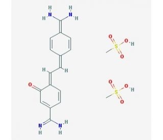 Hydroxystilbamidine bis(methanesulfonate) (CAS 223769-64-0) - chemical structure image 