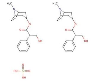 Hyoscyamine Sulfate (CAS 620-61-1) - chemical structure image