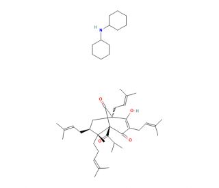 Hyperforin dicyclohexylammonium salt (CAS 238074-03-8) - chemical structure image