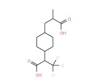 Ibuprofen Carboxylic Acid-d3(Mixture of Diastereomers) - chemical structure image