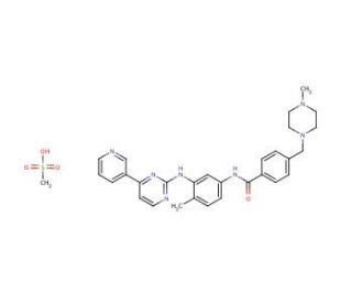 Imatinib mesylate (CAS 220127-57-1) - chemical structure image 
