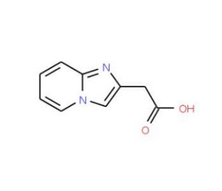 Imidazo[1,2-a]pyridin-2-yl-acetic acid (CAS 19741-30-1) - chemical structure image