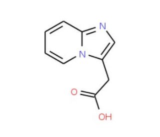 Imidazo[1,2-a]pyridin-3-ylacetic acid (CAS 17745-04-9) - chemical structure image