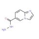 Imidazo[1,2-a]pyridine-6-carbohydrazide (CAS 886361-97-3) - chemical structure image