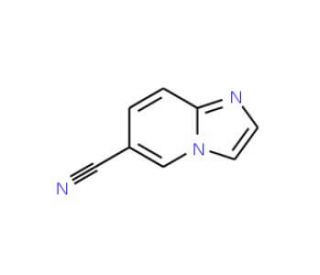 Imidazo[1,2-a]pyridine-6-carbonitrile (CAS 106850-34-4) - chemical structure image
