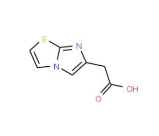 Imidazo[2,1-b]thiazol-6-yl-acetic acid (CAS 57332-75-9) - chemical structure image