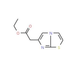 Imidazo[2,1-b]thiazol-6-yl-acetic acid ethyl ester (CAS 57332-73-7) - chemical structure image