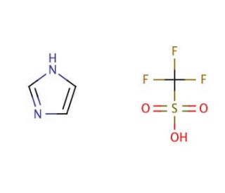Imidazole trifluoromethanesulfonate salt (CAS 29727-06-8) - chemical structure image