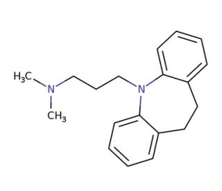 Imipramine (CAS 50-49-7) - chemical structure image