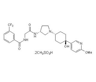 INCB 3284 dimesylate (CAS 887401-93-6) - chemical structure image 