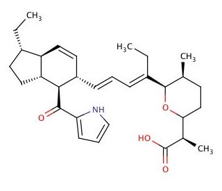 Indanomycin (CAS 66513-28-8) - chemical structure image