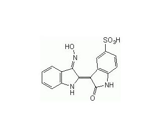 Indirubin-3&prime;-monoxime-5-sulphonic Acid (CAS 331467-05-1) - chemical structure image