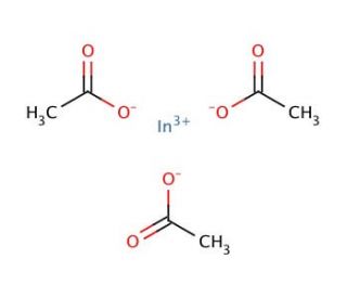 Indium(III) acetate (CAS 25114-58-3) - chemical structure image