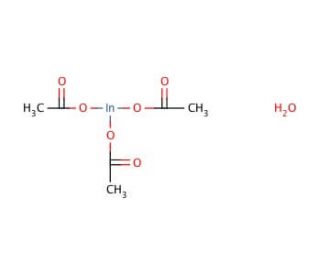Indium(III) acetate hydrate (CAS 304671-64-5) - chemical structure image