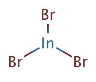 Indium(III) bromide (CAS 13465-09-3) - chemical structure image