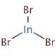 Indium(III) bromide (CAS 13465-09-3) - chemical structure image
