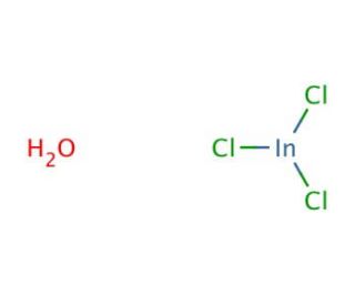 Indium(III) chloride tetrahydrate (CAS 22519-64-8) - chemical structure image