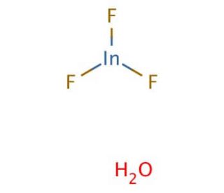 Indium(III) fluoride trihydrate (CAS 14166-78-0) - chemical structure image