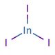 Indium(III) iodide (CAS 13510-35-5) - chemical structure image