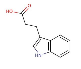 Indole-3-propionic acid (CAS 830-96-6) - chemical structure image
