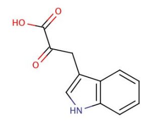 Indole-3-pyruvic acid (CAS 392-12-1) - chemical structure image