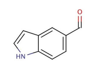 Indole-5-carboxaldehyde (CAS 1196-69-6) - chemical structure image