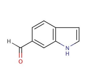 Indole-6-carboxaldehyde (CAS 1196-70-9) - chemical structure image