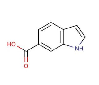 Indole-6-carboxylic acid (CAS 1670-82-2) - chemical structure image