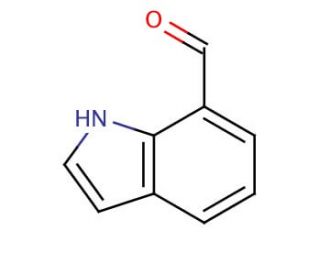 Indole-7-carboxaldehyde (CAS 1074-88-0) - chemical structure image
