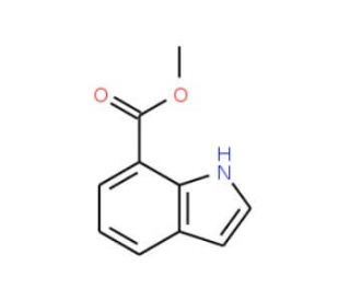 Indole-7-carboxylic acid methyl ester (CAS 93247-78-0) - chemical structure image