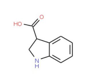 indoline-3-carboxylic acid (CAS 39891-70-8) - chemical structure image