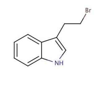 Indolyl-3-(ethyl-&beta;-bromide) (CAS 3389-21-7) - chemical structure image