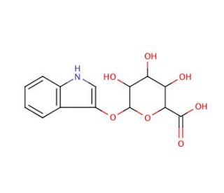 Indoxyl β-D-glucuronide cyclohexylammonium salt (CAS 35804-66-1) - chemical structure image