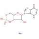Inosine 3′:5′-cyclic monophosphate sodium salt (CAS 41092-64-2) - chemical structure image