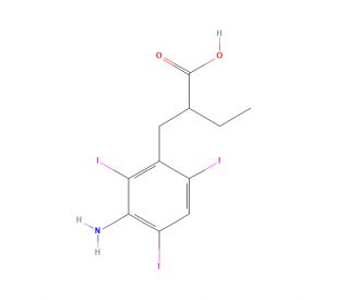 Iopanoic Acid (CAS 96-83-3) - chemical structure image