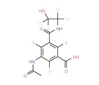Ioxitalamic Acid-d4 (CAS 1185156-82-4) - chemical structure image