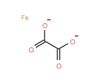 Iron(II) oxalate hydrate (CAS 1047-25-2) - chemical structure image