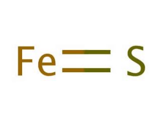 Iron(II) sulfide (CAS 1317-37-9) - chemical structure image