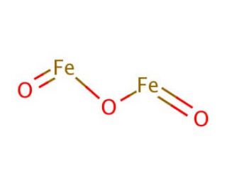 Iron(III) oxide (CAS 1309-37-1) - chemical structure image