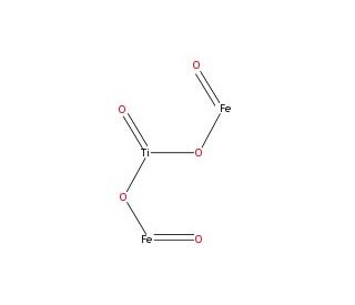 Iron(III) titanium oxide (CAS 12789-64-9) - chemical structure image