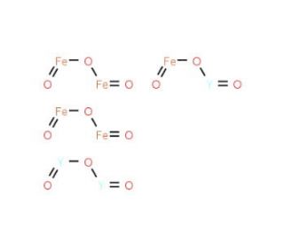 Iron yttrium oxide (CAS 12063-56-8) - chemical structure image