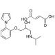 Isamoltane hemifumarate (CAS 55050-95-8) - chemical structure image