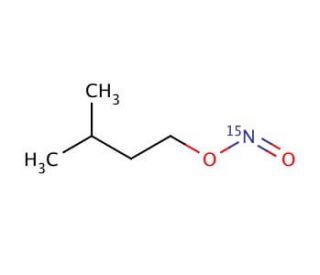 Isoamyl nitrite-15N (CAS 120670-20-4) - chemical structure image
