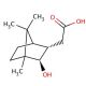 (−)-Isoborneolacetic acid (CAS 81925-04-4) - chemical structure image