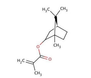 Isobornyl methacrylate (CAS 7534-94-3) - chemical structure image