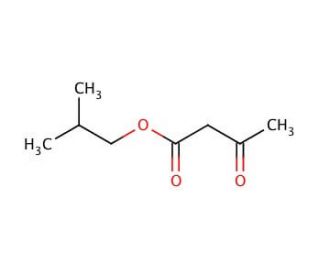 Isobutyl acetoacetate (CAS 7779-75-1) - chemical structure image