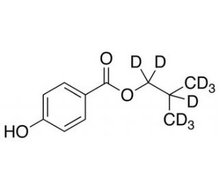 Isobutyl-d9 Paraben (CAS 4247-02-3 (unlabeled)) - chemical structure image