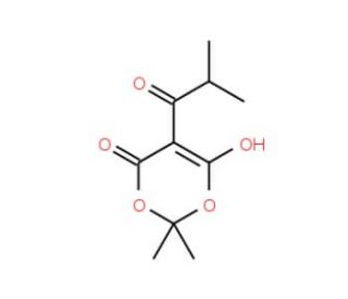 Isobutyryl Meldrum&prime;s Acid (CAS 84794-38-7) - chemical structure image