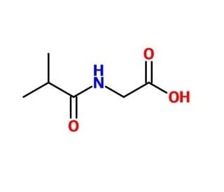 (isobutyrylamino)acetic acid (CAS 15926-18-8) - chemical structure image