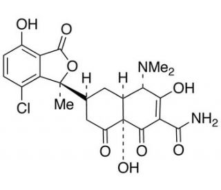 Isochlortetracycline (CAS 514-53-4) - chemical structure image